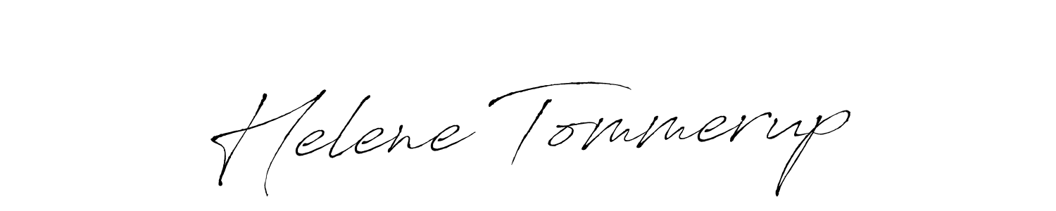 How to make Helene Tommerup name signature. Use Antro_Vectra style for creating short signs online. This is the latest handwritten sign. Helene Tommerup signature style 6 images and pictures png