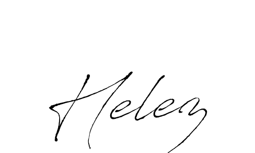 Make a short Helez signature style. Manage your documents anywhere anytime using Antro_Vectra. Create and add eSignatures, submit forms, share and send files easily. Helez signature style 6 images and pictures png