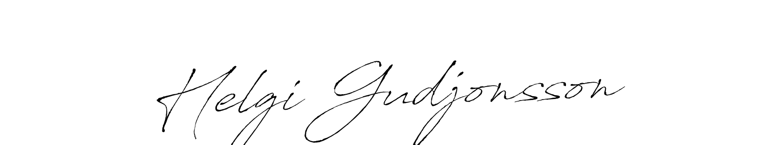 Helgi Gudjonsson stylish signature style. Best Handwritten Sign (Antro_Vectra) for my name. Handwritten Signature Collection Ideas for my name Helgi Gudjonsson. Helgi Gudjonsson signature style 6 images and pictures png