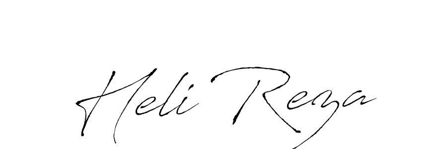 Design your own signature with our free online signature maker. With this signature software, you can create a handwritten (Antro_Vectra) signature for name Heli Reza. Heli Reza signature style 6 images and pictures png