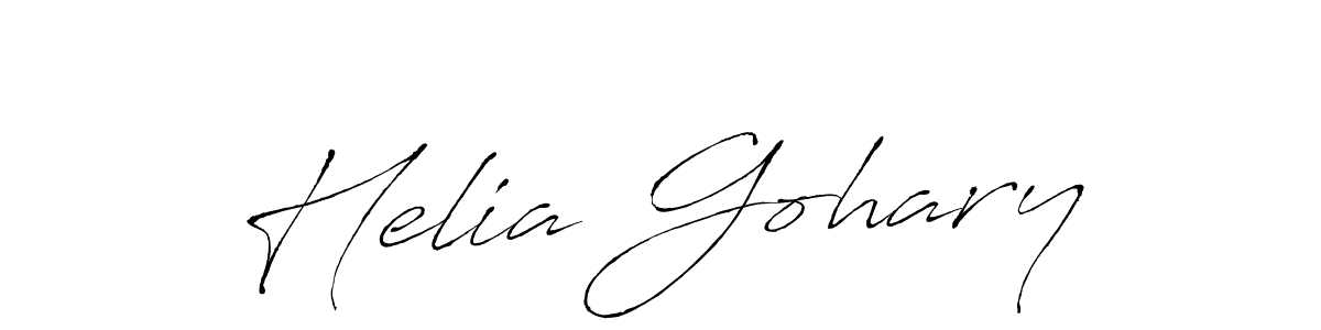 Also we have Helia Gohary name is the best signature style. Create professional handwritten signature collection using Antro_Vectra autograph style. Helia Gohary signature style 6 images and pictures png