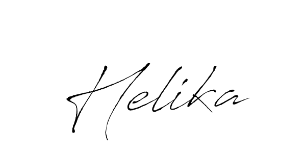 Create a beautiful signature design for name Helika. With this signature (Antro_Vectra) fonts, you can make a handwritten signature for free. Helika signature style 6 images and pictures png