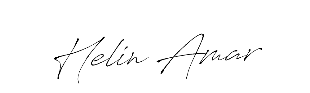 How to make Helin Amar name signature. Use Antro_Vectra style for creating short signs online. This is the latest handwritten sign. Helin Amar signature style 6 images and pictures png