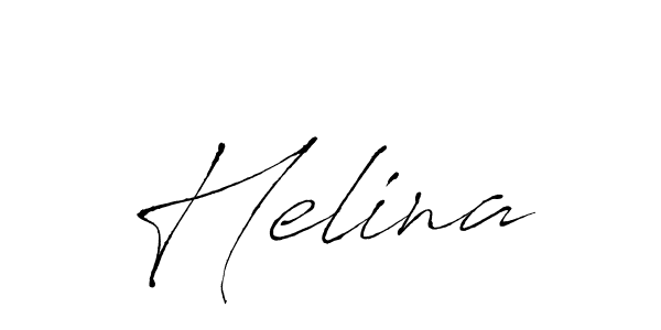 Helina stylish signature style. Best Handwritten Sign (Antro_Vectra) for my name. Handwritten Signature Collection Ideas for my name Helina. Helina signature style 6 images and pictures png
