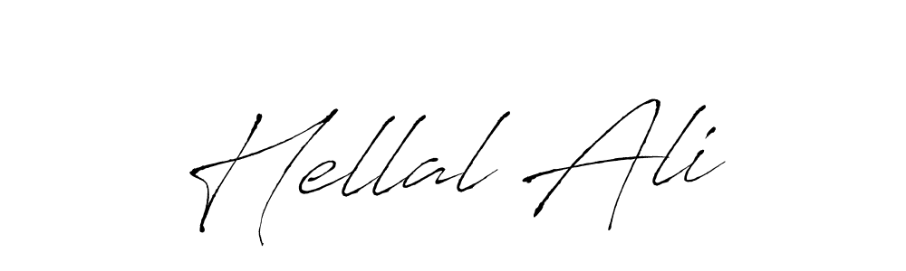 Make a beautiful signature design for name Hellal Ali. With this signature (Antro_Vectra) style, you can create a handwritten signature for free. Hellal Ali signature style 6 images and pictures png