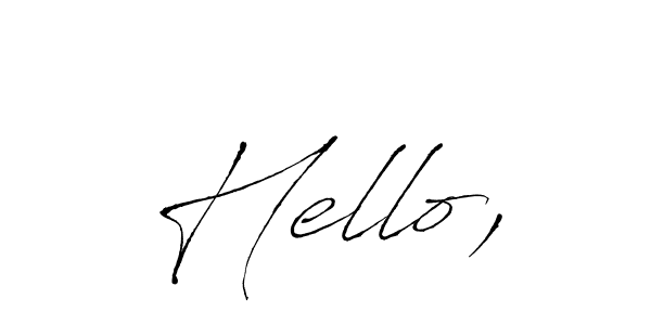 How to make Hello, signature? Antro_Vectra is a professional autograph style. Create handwritten signature for Hello, name. Hello, signature style 6 images and pictures png