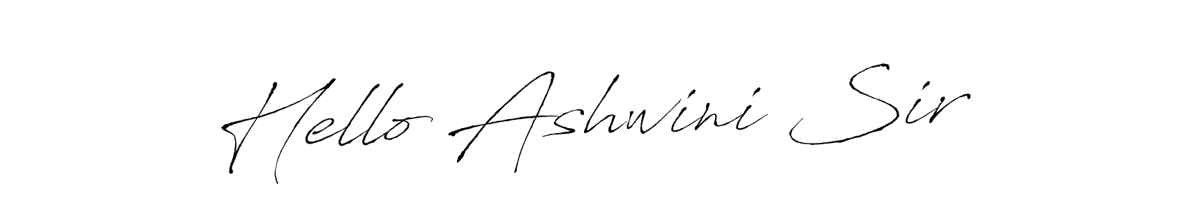 Use a signature maker to create a handwritten signature online. With this signature software, you can design (Antro_Vectra) your own signature for name Hello Ashwini Sir. Hello Ashwini Sir signature style 6 images and pictures png