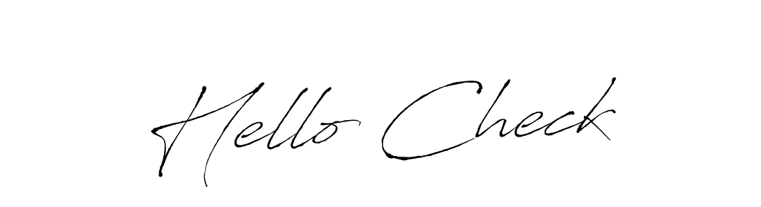 Also You can easily find your signature by using the search form. We will create Hello Check name handwritten signature images for you free of cost using Antro_Vectra sign style. Hello Check signature style 6 images and pictures png