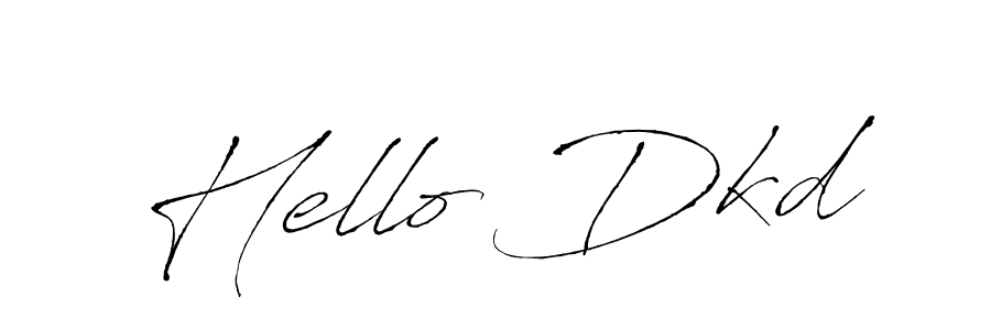 Design your own signature with our free online signature maker. With this signature software, you can create a handwritten (Antro_Vectra) signature for name Hello Dkd. Hello Dkd signature style 6 images and pictures png