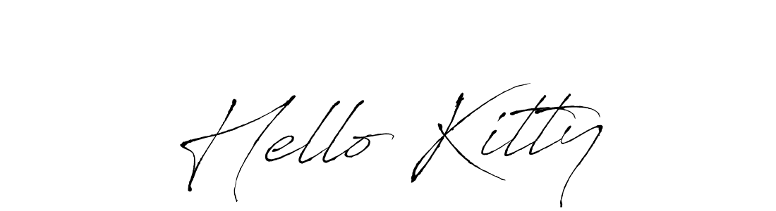 Hello Kitty stylish signature style. Best Handwritten Sign (Antro_Vectra) for my name. Handwritten Signature Collection Ideas for my name Hello Kitty. Hello Kitty signature style 6 images and pictures png