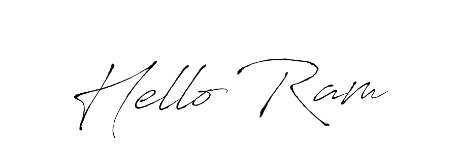 Hello Ram stylish signature style. Best Handwritten Sign (Antro_Vectra) for my name. Handwritten Signature Collection Ideas for my name Hello Ram. Hello Ram signature style 6 images and pictures png