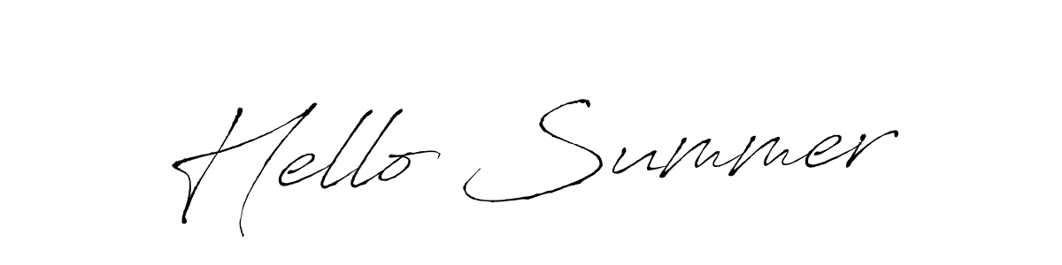 It looks lik you need a new signature style for name Hello Summer. Design unique handwritten (Antro_Vectra) signature with our free signature maker in just a few clicks. Hello Summer signature style 6 images and pictures png