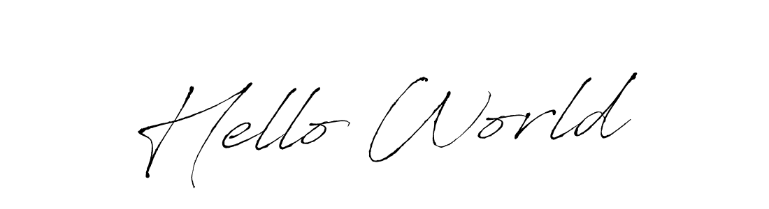 How to make Hello World name signature. Use Antro_Vectra style for creating short signs online. This is the latest handwritten sign. Hello World signature style 6 images and pictures png