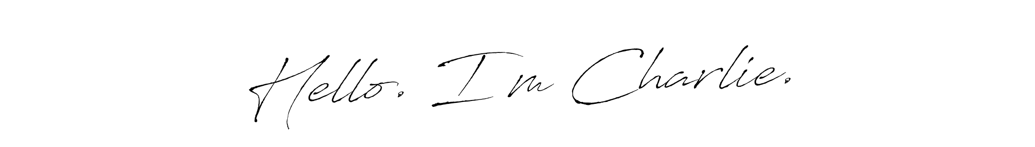 Also we have Hello. I’m Charlie. name is the best signature style. Create professional handwritten signature collection using Antro_Vectra autograph style. Hello. I’m Charlie. signature style 6 images and pictures png