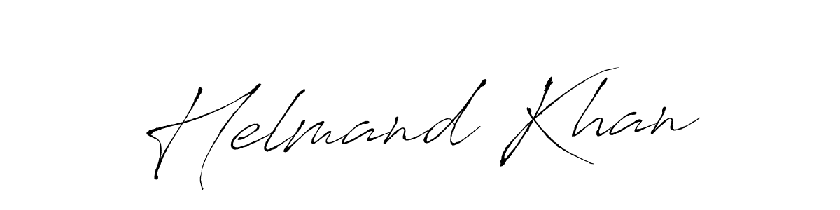 Design your own signature with our free online signature maker. With this signature software, you can create a handwritten (Antro_Vectra) signature for name Helmand Khan. Helmand Khan signature style 6 images and pictures png