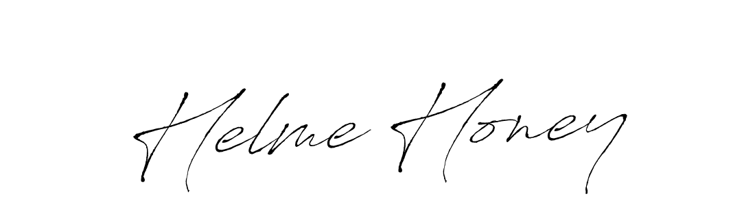 Design your own signature with our free online signature maker. With this signature software, you can create a handwritten (Antro_Vectra) signature for name Helme Honey. Helme Honey signature style 6 images and pictures png