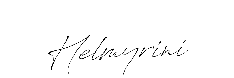 Make a beautiful signature design for name Helmyrini. With this signature (Antro_Vectra) style, you can create a handwritten signature for free. Helmyrini signature style 6 images and pictures png