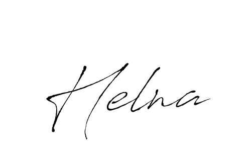 Make a beautiful signature design for name Helna. With this signature (Antro_Vectra) style, you can create a handwritten signature for free. Helna signature style 6 images and pictures png