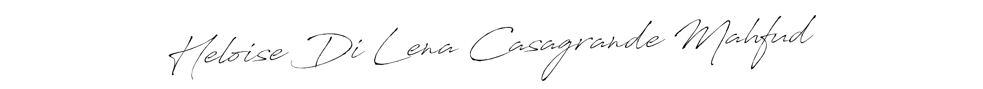 How to make Heloise Di Lena Casagrande Mahfud signature? Antro_Vectra is a professional autograph style. Create handwritten signature for Heloise Di Lena Casagrande Mahfud name. Heloise Di Lena Casagrande Mahfud signature style 6 images and pictures png