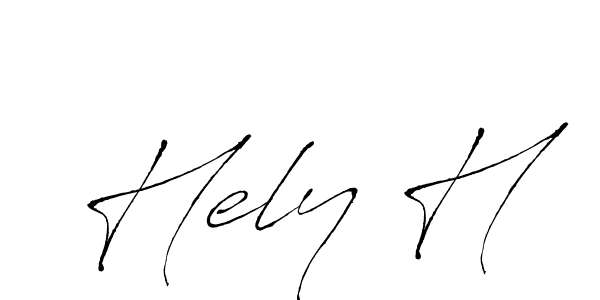 How to make Hely H name signature. Use Antro_Vectra style for creating short signs online. This is the latest handwritten sign. Hely H signature style 6 images and pictures png