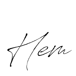 This is the best signature style for the Hem name. Also you like these signature font (Antro_Vectra). Mix name signature. Hem signature style 6 images and pictures png