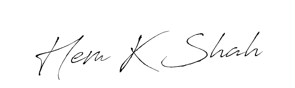 This is the best signature style for the Hem K Shah name. Also you like these signature font (Antro_Vectra). Mix name signature. Hem K Shah signature style 6 images and pictures png