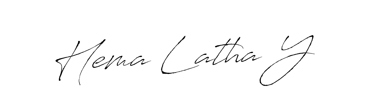 How to make Hema Latha Y signature? Antro_Vectra is a professional autograph style. Create handwritten signature for Hema Latha Y name. Hema Latha Y signature style 6 images and pictures png