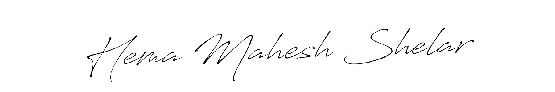 The best way (Antro_Vectra) to make a short signature is to pick only two or three words in your name. The name Hema Mahesh Shelar include a total of six letters. For converting this name. Hema Mahesh Shelar signature style 6 images and pictures png