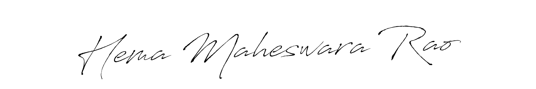 Design your own signature with our free online signature maker. With this signature software, you can create a handwritten (Antro_Vectra) signature for name Hema Maheswara Rao. Hema Maheswara Rao signature style 6 images and pictures png