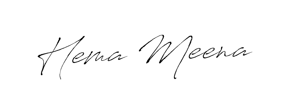 How to make Hema Meena name signature. Use Antro_Vectra style for creating short signs online. This is the latest handwritten sign. Hema Meena signature style 6 images and pictures png