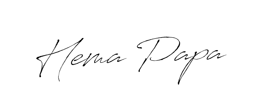 Hema Papa stylish signature style. Best Handwritten Sign (Antro_Vectra) for my name. Handwritten Signature Collection Ideas for my name Hema Papa. Hema Papa signature style 6 images and pictures png