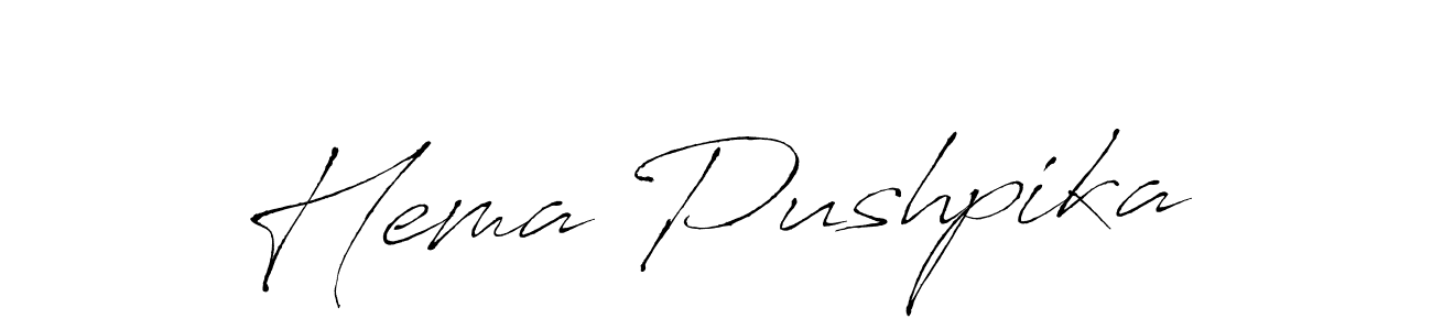 Also You can easily find your signature by using the search form. We will create Hema Pushpika name handwritten signature images for you free of cost using Antro_Vectra sign style. Hema Pushpika signature style 6 images and pictures png