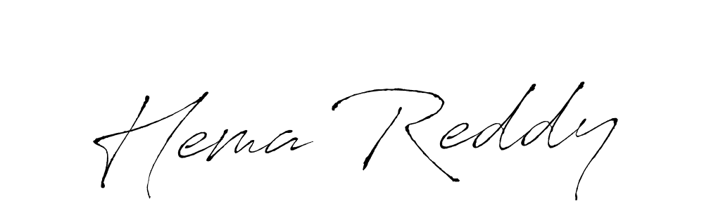 Make a beautiful signature design for name Hema Reddy. With this signature (Antro_Vectra) style, you can create a handwritten signature for free. Hema Reddy signature style 6 images and pictures png