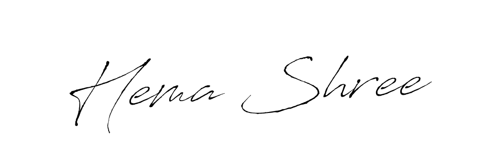 Create a beautiful signature design for name Hema Shree. With this signature (Antro_Vectra) fonts, you can make a handwritten signature for free. Hema Shree signature style 6 images and pictures png