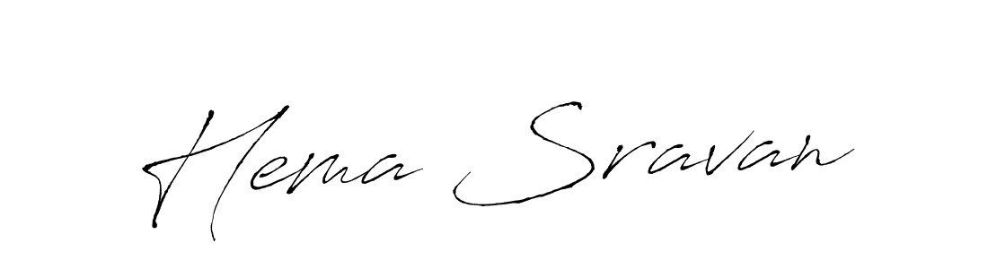 How to make Hema Sravan signature? Antro_Vectra is a professional autograph style. Create handwritten signature for Hema Sravan name. Hema Sravan signature style 6 images and pictures png
