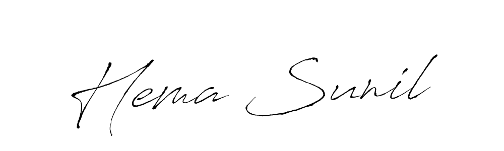 Make a beautiful signature design for name Hema Sunil. Use this online signature maker to create a handwritten signature for free. Hema Sunil signature style 6 images and pictures png