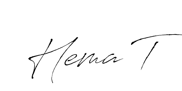 Also You can easily find your signature by using the search form. We will create Hema T name handwritten signature images for you free of cost using Antro_Vectra sign style. Hema T signature style 6 images and pictures png