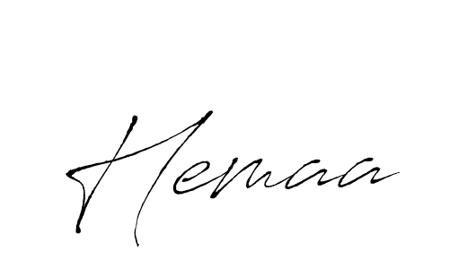 Similarly Antro_Vectra is the best handwritten signature design. Signature creator online .You can use it as an online autograph creator for name Hemaa. Hemaa signature style 6 images and pictures png