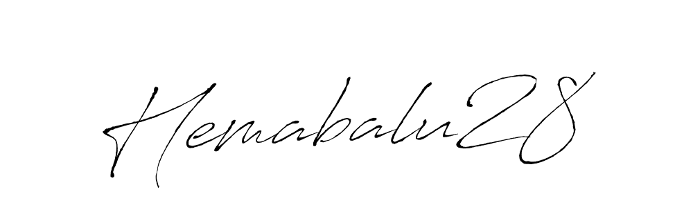 Similarly Antro_Vectra is the best handwritten signature design. Signature creator online .You can use it as an online autograph creator for name Hemabalu28. Hemabalu28 signature style 6 images and pictures png
