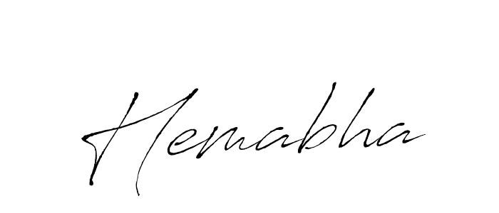 Hemabha stylish signature style. Best Handwritten Sign (Antro_Vectra) for my name. Handwritten Signature Collection Ideas for my name Hemabha. Hemabha signature style 6 images and pictures png