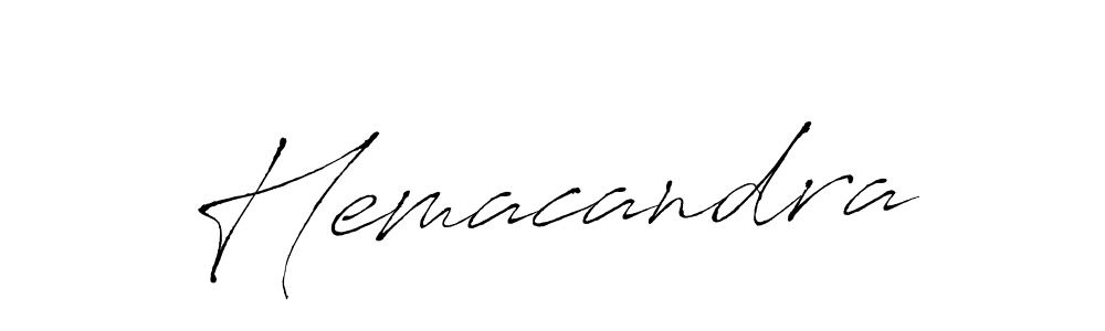 Design your own signature with our free online signature maker. With this signature software, you can create a handwritten (Antro_Vectra) signature for name Hemacandra. Hemacandra signature style 6 images and pictures png