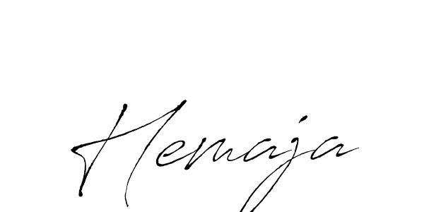 How to make Hemaja signature? Antro_Vectra is a professional autograph style. Create handwritten signature for Hemaja name. Hemaja signature style 6 images and pictures png