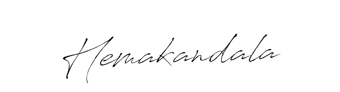 Design your own signature with our free online signature maker. With this signature software, you can create a handwritten (Antro_Vectra) signature for name Hemakandala. Hemakandala signature style 6 images and pictures png