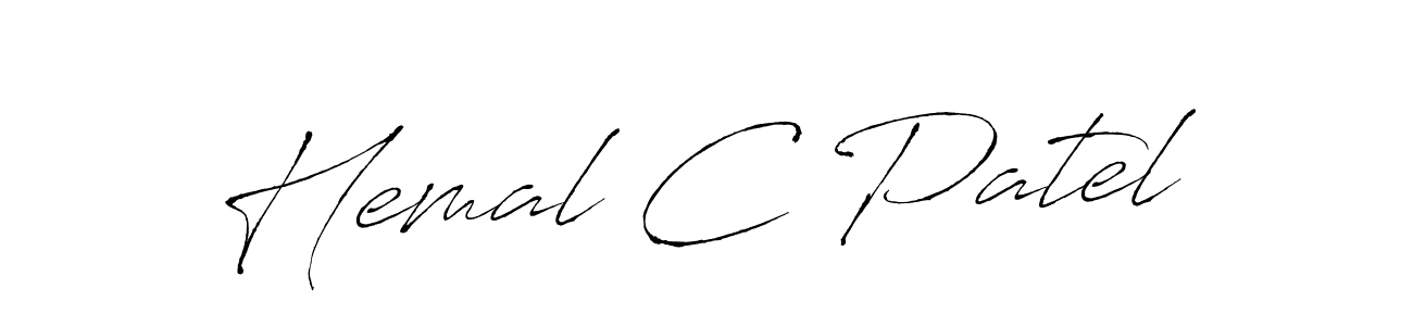 Also we have Hemal C Patel name is the best signature style. Create professional handwritten signature collection using Antro_Vectra autograph style. Hemal C Patel signature style 6 images and pictures png