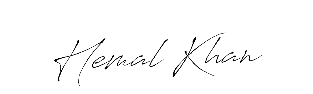 This is the best signature style for the Hemal Khan name. Also you like these signature font (Antro_Vectra). Mix name signature. Hemal Khan signature style 6 images and pictures png