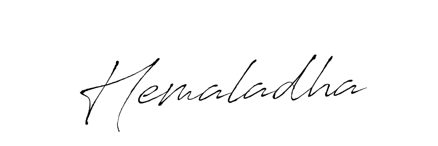 How to make Hemaladha signature? Antro_Vectra is a professional autograph style. Create handwritten signature for Hemaladha name. Hemaladha signature style 6 images and pictures png