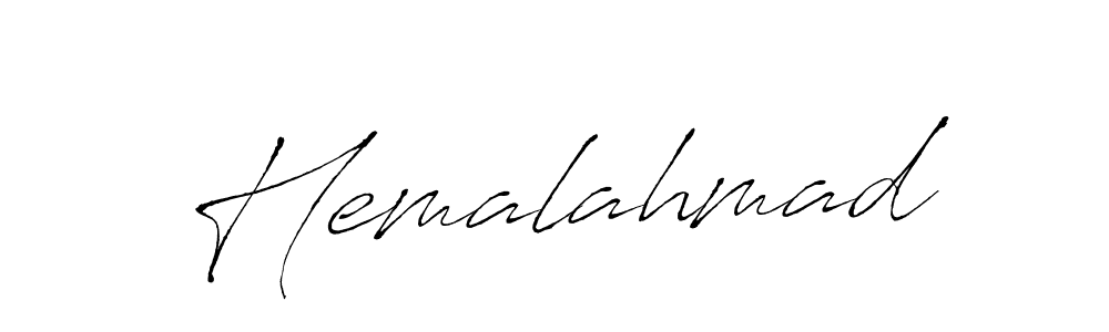 Similarly Antro_Vectra is the best handwritten signature design. Signature creator online .You can use it as an online autograph creator for name Hemalahmad. Hemalahmad signature style 6 images and pictures png
