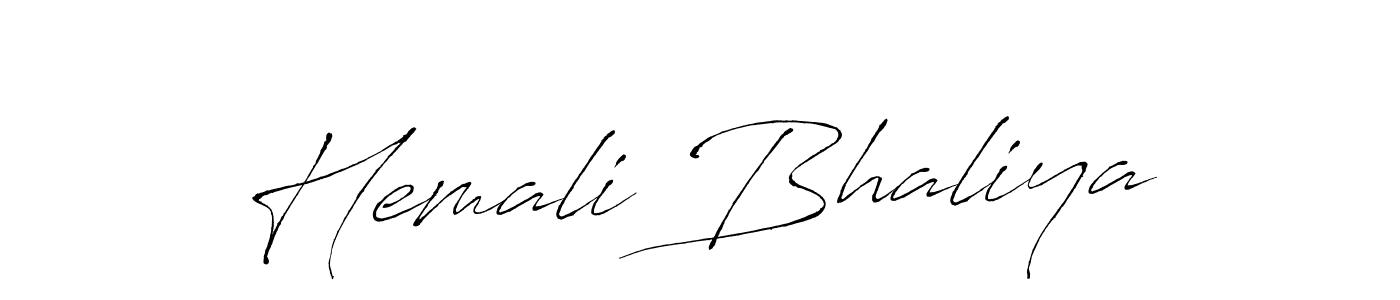 Also we have Hemali Bhaliya name is the best signature style. Create professional handwritten signature collection using Antro_Vectra autograph style. Hemali Bhaliya signature style 6 images and pictures png
