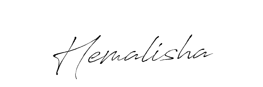 Design your own signature with our free online signature maker. With this signature software, you can create a handwritten (Antro_Vectra) signature for name Hemalisha. Hemalisha signature style 6 images and pictures png