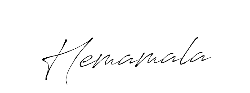 Use a signature maker to create a handwritten signature online. With this signature software, you can design (Antro_Vectra) your own signature for name Hemamala. Hemamala signature style 6 images and pictures png